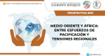 Prospectiva 2021. Medio Oriente y África: entre esfuerzos de pacificación y tensiones regionales