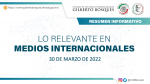 Resumen Informativo - 30 de marzo de 2022
